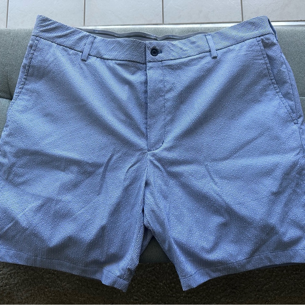 Walter Hagen Light Blue Flat Front Golf Shorts